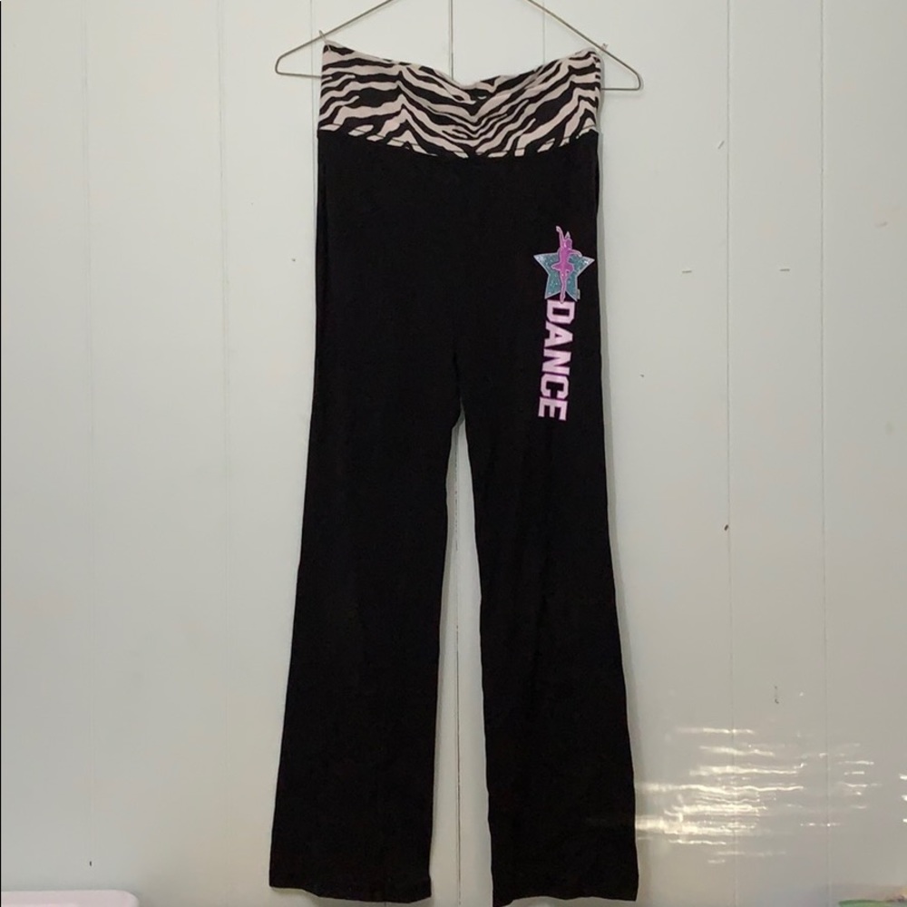 Justice Dance Yoga Pants Sz 10 Graphic Band